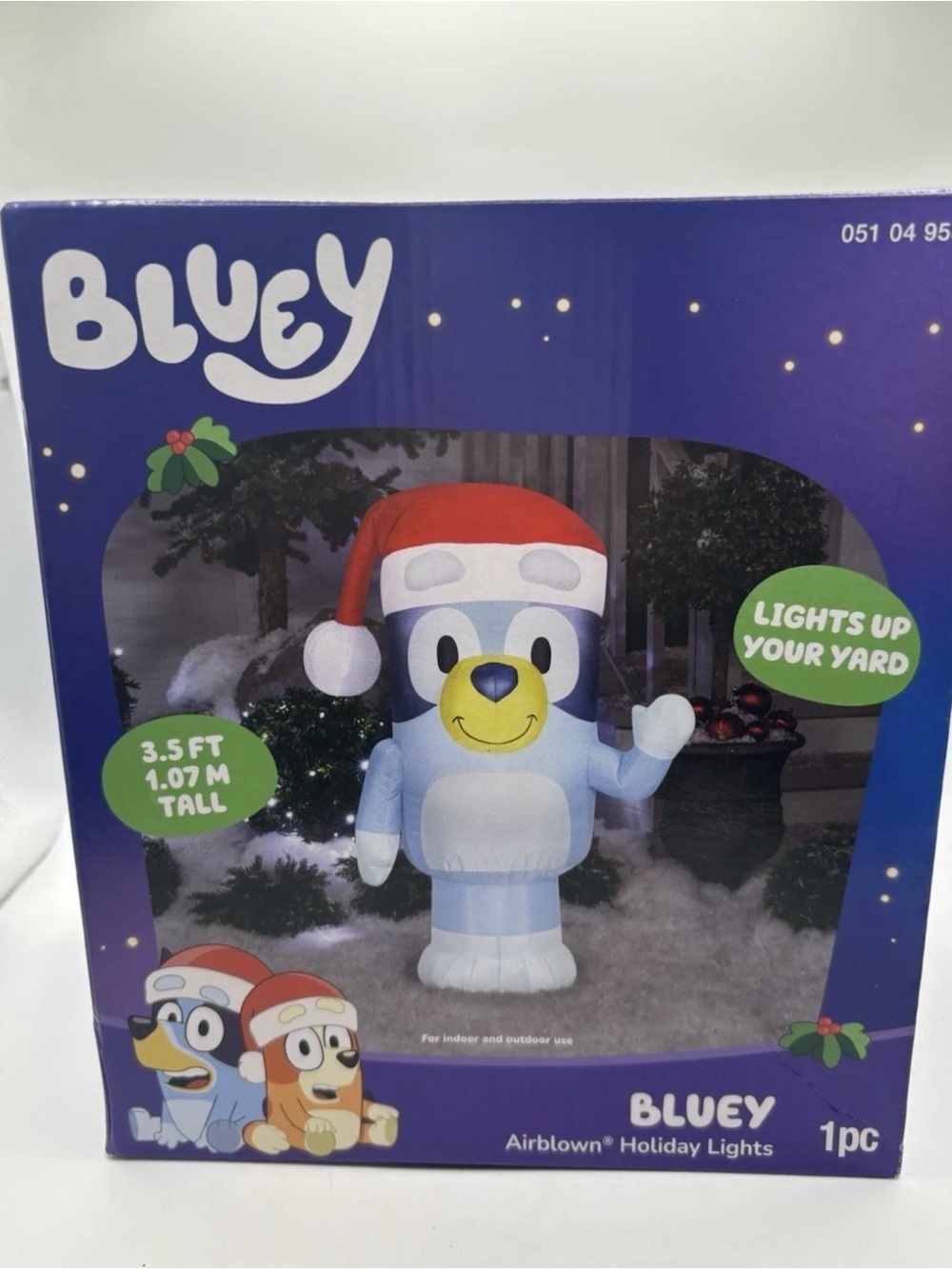 New Bluey 3.5’ Christmas Yard Decor Light-Up Inflatable Holiday Gemmy